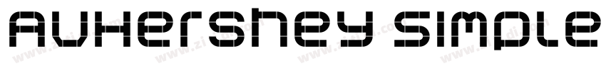AVHershey Simplex He字体转换